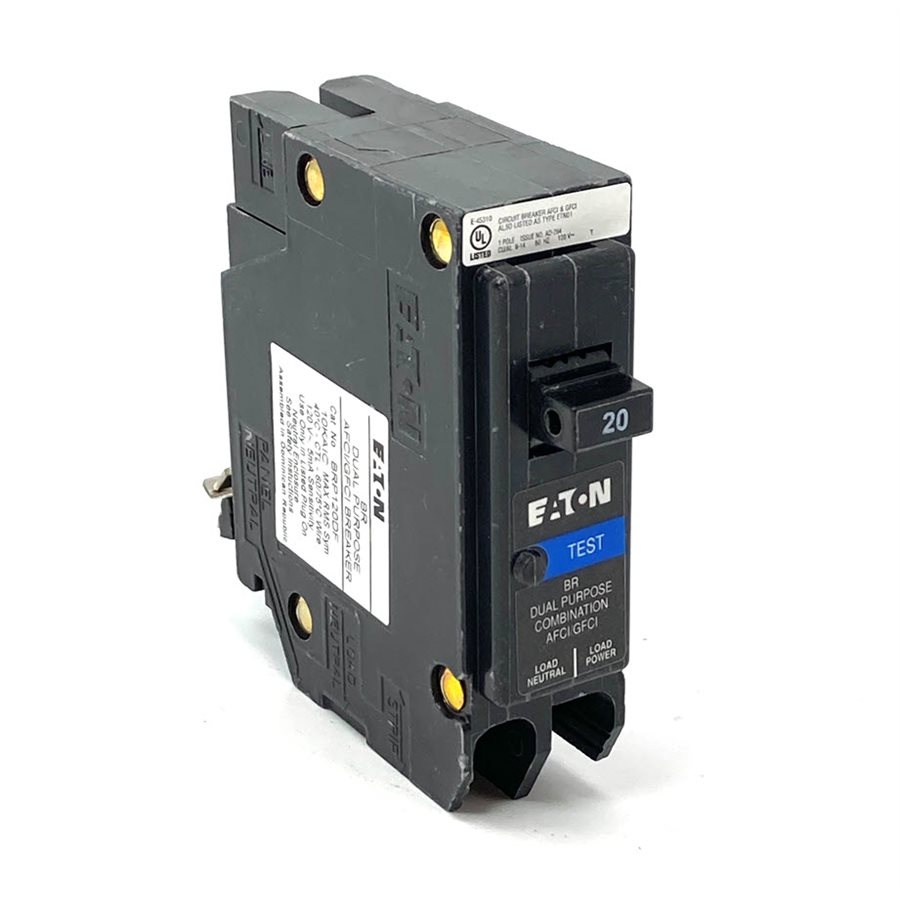 Cutler Hammer BRP120DF 20A 120V 1 Pole Arc Fault / Ground Fault