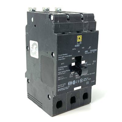 SQUARE D EDB34035 35A 277V 3 POLE SQUARE D EDB34035 35A 277V 3 POLE