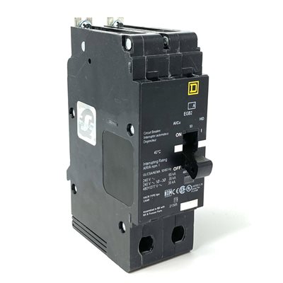 SQUARE D EGB24020 20A 277V 2 POLE SQUARE D EGB24020 20A 277V 2 POLE