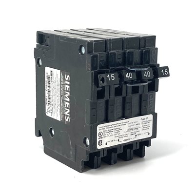 SIEMENS Q21540CT 15 / 20A 120 / 240V QUAD