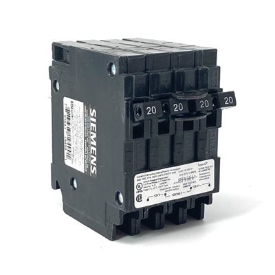 SIEMENS Q22020CT 20 / 20A 120 / 240V QUAD