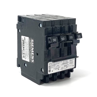 SIEMENS Q23050CT2 30 / 20A 120 / 240V QUAD SIEMENS Q23050CT2 30 / 20A 120 / 240V QUAD