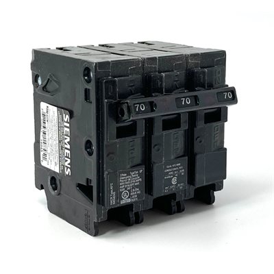 SIEMENS Q370 70A 120 / 240V 3 POLE SIEMENS Q370 70A 120 / 240V 3 POLE