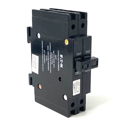 EATON QCR1055 55A 120 / 240V 1 POLE DIN RAIL MOUNT FEED THRU