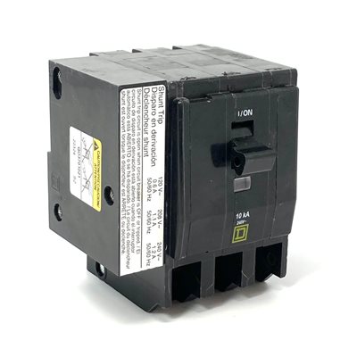 SQUARE D QO31001021 100A 240V 3 POLE SHUNT TRIP (120V)