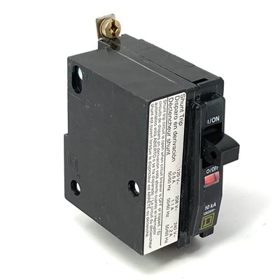 SQUARE D QOB1151021 15A 120 / 240V 1 POLE SHUNT TRIP (120V)