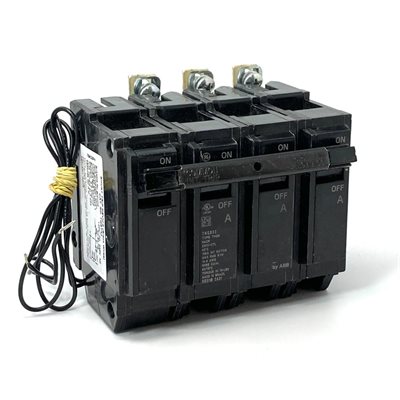GENERAL ELECTRIC THQB32050ST1 50A 240V 3 POLE SHUNT TRIP (120V)